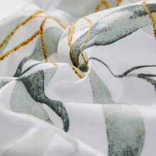 Botanical Comforter Set Queen King Size, 7 Pieces Green Reversible Bed In A Bag Floral Leaves Bedding Soft Microfiber Queen (1 Comforter,2 Pillowcase,2 Pillow Shams,1 Flat Sheet,1 Fitted Sheet)