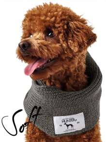 狗狗保暖围巾，舒适柔软的颈巾，春秋两季 - 彩色 - 查看 8