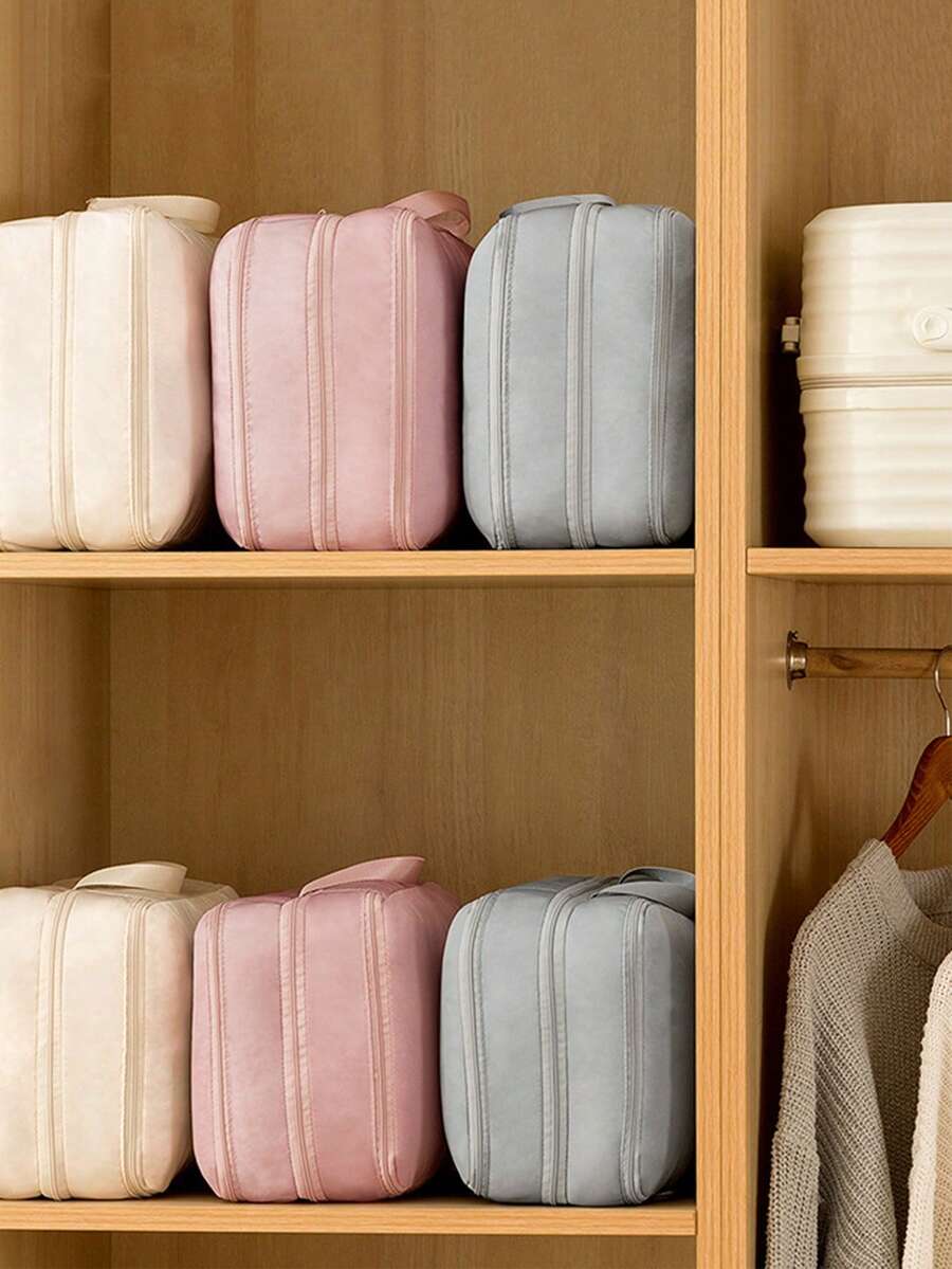 Travel Compression Packing Cubes Bag Portable Suitcase Clothes