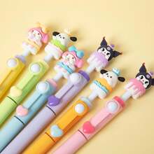 3 支旋转小雕像荧光笔斜头大容量 - 可爱，Mymelody，用于标记文字、绘画、娱乐和减压、学习、校园、办公室 - 圣诞节礼物的最佳选择 - 彩色 - 查看 6