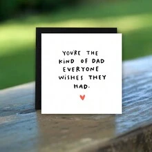 给爸爸的有趣生日贺卡，创意爸爸贺卡，您是每个人都希望拥有的那种爸爸，送给我爸爸的礼物，生日、父亲节、感恩节、感谢您，适合任何场合 - 多色 - 查看 5