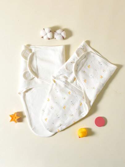 2pcs Baby Anti-startle Swaddle Blankets