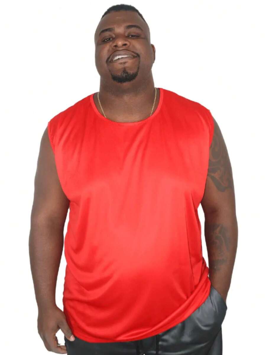 Plus Size Macho Men's Wide Shoulder Tank Top Extra Large - Đỏ - Xem 1