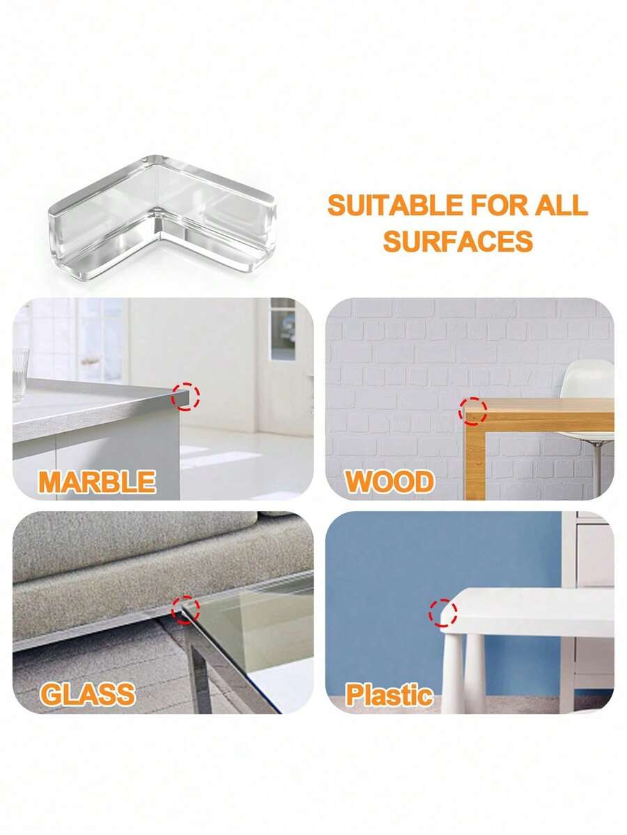 Silicone Corner Protector Table Corner Protector Transparent Anti