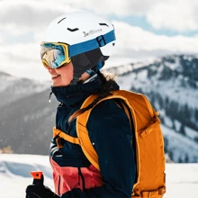 JetBlaze Casco para esquiar, casco para snowboard, casco para deportes de nieve, carcasa de PC, núcleo absorbente de impactos de EPS, ventilación individual, ajustable en talla, disponible en dos tamaños de forro, orejeras desmontables