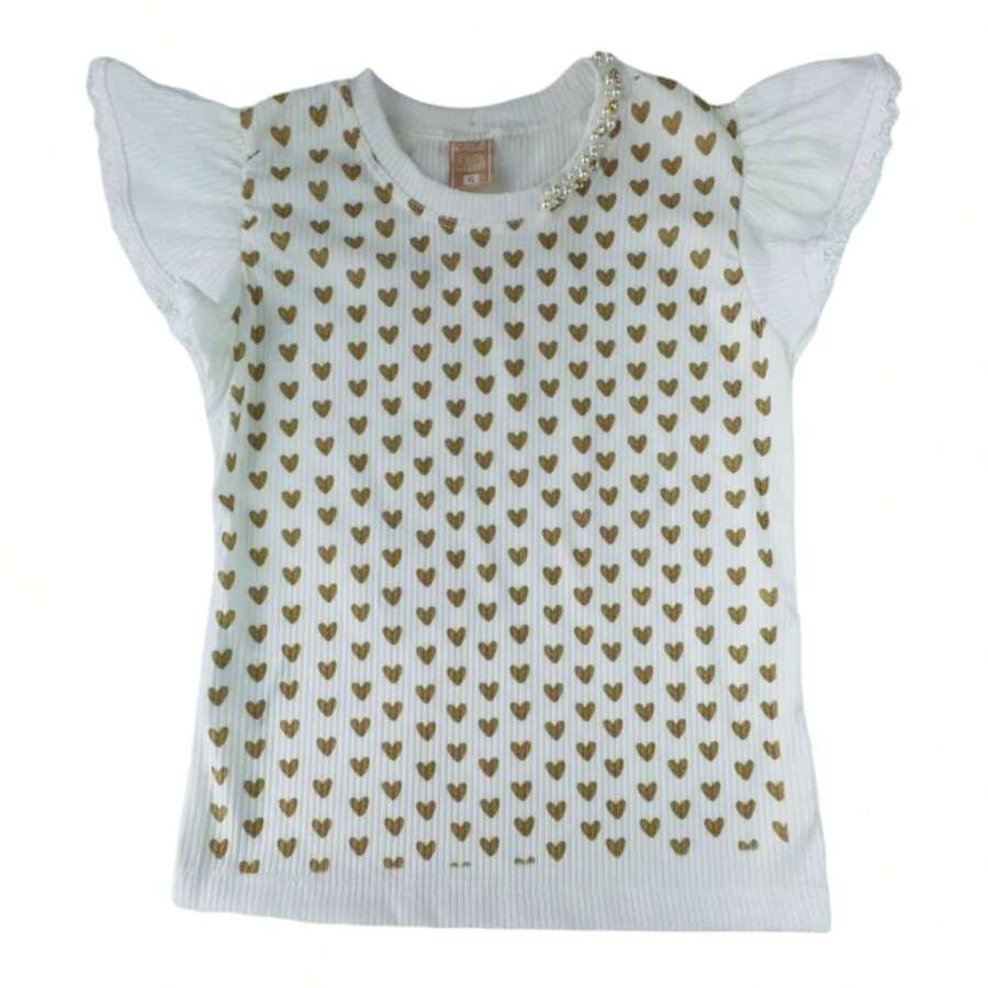 Baby Hearts Blouse - REF: 1370 - 白色 - 查看 1