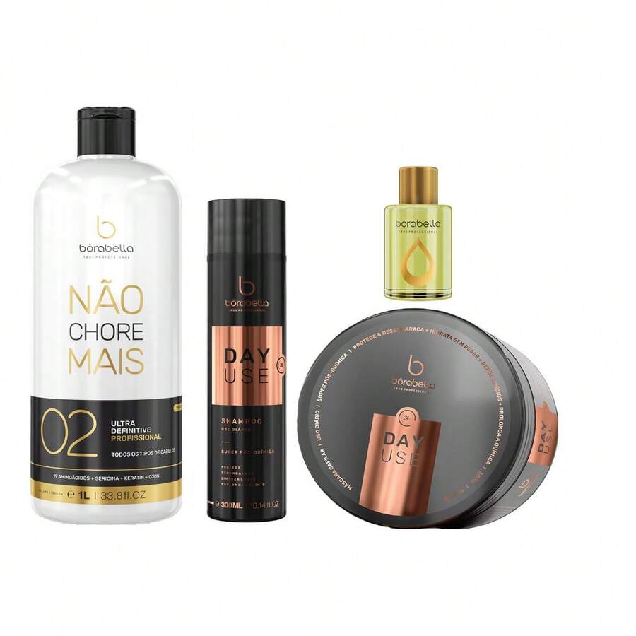 Borabella Combo Don't Cry Anymore Step 2 1L + Day Use Kit 300ml + Argan Oil 7ml - Xem 1