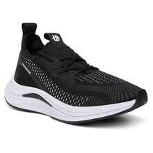 Women's Orthopedic Sports Shoes For Gym Running Crossfit - 黑與白 - 查看 1