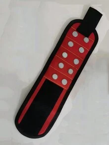 1 st. Geschikt voor het plakken van opslag, schroeven, spijkers, boren, enz. Magnetische polsband Magnetische gereedschapsset Elektricien accessoires Magneetplukker om schroeven te absorberen Magnetische polsband Vijf rijen van tien magneten