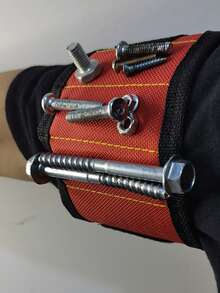 1 st. Geschikt voor het plakken van opslag, schroeven, spijkers, boren, enz. Magnetische polsband Magnetische gereedschapsset Elektricien accessoires Magneetplukker om schroeven te absorberen Magnetische polsband Vijf rijen van tien magneten