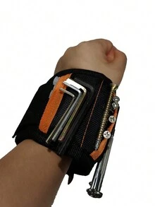 1 st. Geschikt voor het plakken van opslag, schroeven, spijkers, boren, enz. Magnetische polsband Magnetische gereedschapsset Elektricien accessoires Magneetplukker om schroeven te absorberen Magnetische polsband Vijf rijen van tien magneten