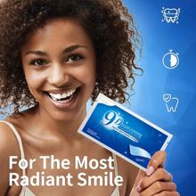 Tiras blanqueadoras de dientes 9D, esenciales de viaje, kit de blanqueamiento de dientes para el blanqueamiento de dientes, limpia profundamente los dientes, cuidado oral diario - Azul - Ver 6