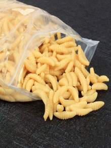100 peças Isca Macia Tipo Minhoca de Milho, Isca Simulada de Minhoca de Pão, Minhocas Macias Biônicas como Acessórios de Iscas de Pesca para Carpa-Capim, Carpa, Carpa-Prussiana