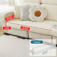 1 st Stretch Jacquard Sofahoes, Machinewasbaar, Anti-Kattenkrab, Meubelbeschermer Sofahoes, Moderne 3/4 Sofa + Chaise Lounge Kussenset Voor Slaapkamer, Kantoor, Woonkamer