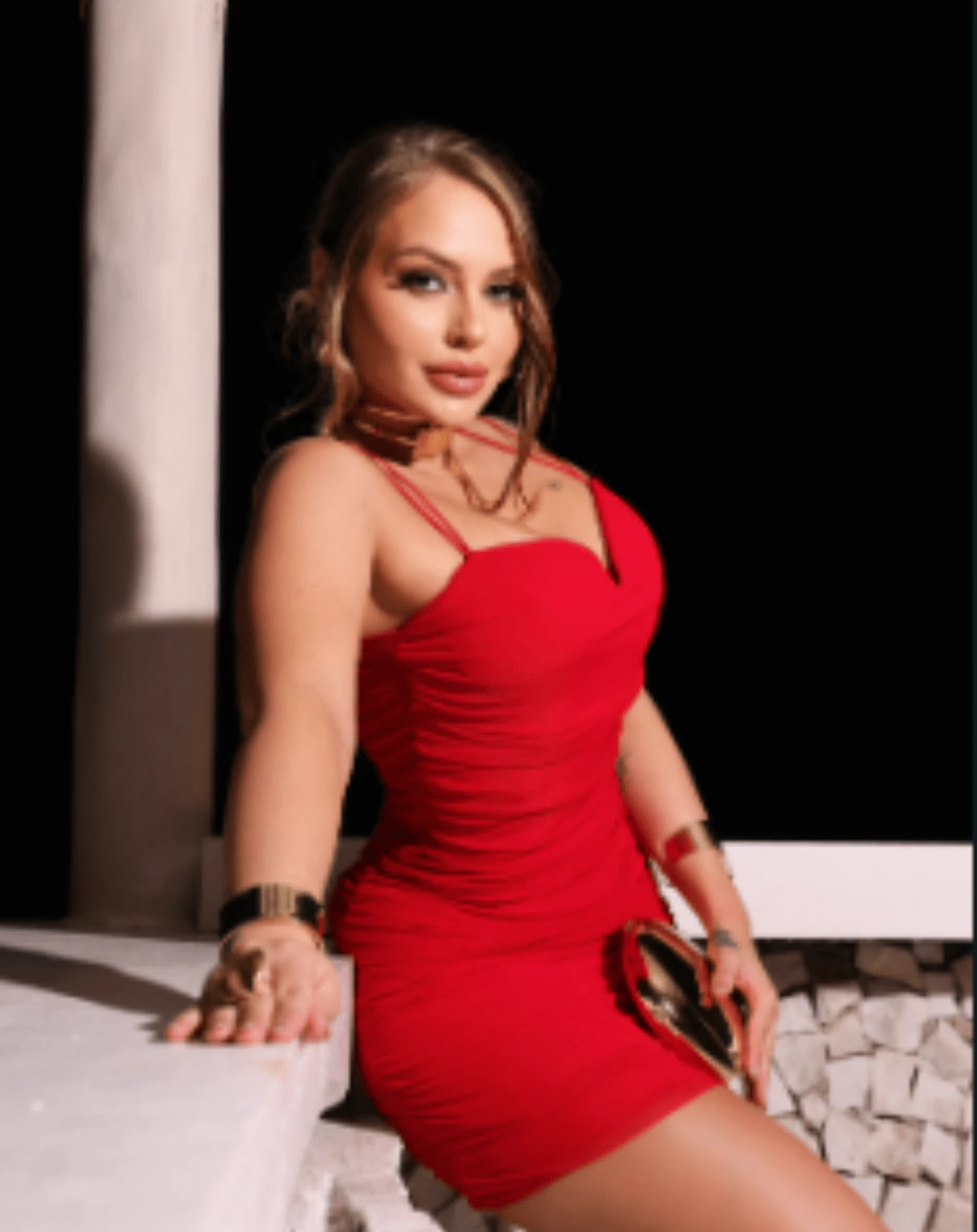 Geisa Dress ✨ - 紅色 - 查看 1