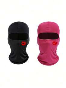 2pcs/1pc Unisex Printed Balaclava Face Mask, Single Hole Hat, Suitable For Daily Use, Outdoor Travel, Hiking, Cycling, Skiing, Ice Skating - Multicolor - View 6