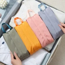 1pc Portable Travel Storage Bag, Sanitary Napkin Storage Bag, Socks Storage Bag, Underwear Storage Bag, Cosmetic Bag, Travel Suitcase Packing Bag, Student Multi-Functional Storage Bag, Suitable For Underwear, Socks And Cosmetics And Daily Necessities Storage - Durable Clothing And Necessities Storage Solution