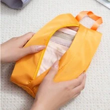 1pc Portable Travel Storage Bag, Sanitary Napkin Storage Bag, Socks Storage Bag, Underwear Storage Bag, Cosmetic Bag, Travel Suitcase Packing Bag, Student Multi-Functional Storage Bag, Suitable For Underwear, Socks And Cosmetics And Daily Necessities Storage - Durable Clothing And Necessities Storage Solution