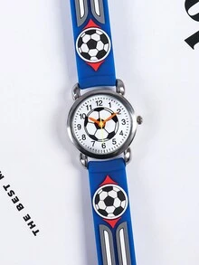 Đồng hồ thạch anh bóng đá phong cách thể thao dành cho trẻ em (YY06) - Một cỡ - Xem 3
