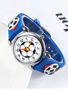 Đồng hồ thạch anh bóng đá phong cách thể thao dành cho trẻ em (YY06) - Một cỡ - Xem 5