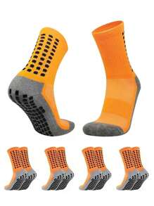 运动户外 5/10 双随机男士中筒运动袜，1 双指定颜色的中长运动袜，防滑减震舒适透气运动袜，适合男士户外篮球训练、跑步户外活动 - 彩色 - 查看 19