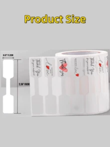 500 张/卷珠宝价格标签贴纸自粘纸适用于项链、手链、戒指展示标签、珠宝价格手工贴纸装饰、珠宝价格标签空白价格识别标签、礼品标签、圣诞礼物 - 彩色 - 查看 8