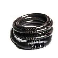 Heavy Duty Strong Motorcycle 4 Digital Code Mountain Bike Cycle Security Chain Padlock Fixed Password Anti-Theft Lock - Black - View 6