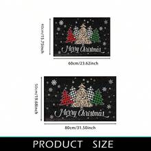 1 件家居装饰、圣诞装饰、圣诞老人风格仿羊毛垫 - 超柔软仿羊毛、快干吸水、可机洗、适用于厨房、浴室、淋浴 - 舒适的家居装饰、完美的圣诞礼物 - 彩色 - 查看 2