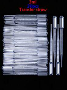 20 Pcs 3 Ml Plastic Pipettes, Graduated, Disposable Essential Oil Droppers, Ideal For Cosmetic Tools, Science And Laboratories - Clear - View 6