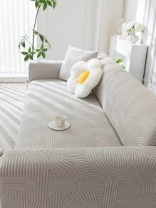 1 vỏ bọc ghế sofa vải nhung Jacquard họa tiết hình học, vỏ bọc ghế sofa co giãn vừa vặn kiểu đơn giản, thân thiện với vật nuôi, chống trượt, chống bụi bẩn, có thể giặt bằng máy, bảo vệ ghế sofa cho mọi mùa, tặng kèm 1 vỏ gối 45*45cm - Màu Xám nhạt - Xem 12