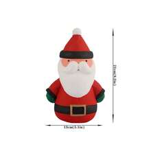 1 件，8 英寸，纸浆手工制作，纸浆材料，圣诞圣诞老人装饰，经典红色圣诞老人戴黑帽子，适合圣诞节、节日派对、冬季 - 黑與白 - 查看 2