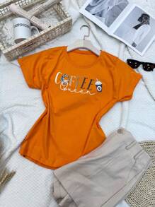 100% Cotton Women's Clothing - 橘色 - 查看 3
