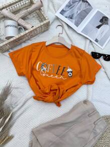 100% Cotton Women's Clothing - 橘色 - 查看 1