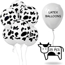 20/25 个奶牛主题乳胶气球，生日派对装饰，奶牛主题派对活动，购物中心和夜市活动 - 多色 - 查看 9