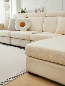 1 st Stretch Jacquard Sofahoes, Machinewasbaar, Anti-Kattenkrab, Meubelbeschermer Sofahoes, Moderne 3/4 Sofa + Chaise Lounge Kussenset Voor Slaapkamer, Kantoor, Woonkamer