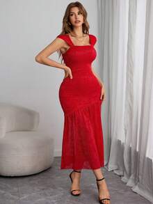 Women's Y2K Sexy Goth Vacation Mini Double Asymmetrical Off-Shoulder Rose Dress