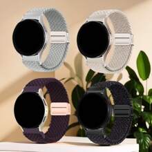 Dây đeo đồng hồ dệt từ tính 22mm, tương thích với Garmin Venu 3/Venu 2/Vivoactive4/Forerunner 265/Forerunner 265 Music/Forerunner 255/Forerunner 255 Music, Galaxy Watch3 45mm/Galaxy Watch 46mm/Gear S3 Classic/Gear S3 Frontier, HW Watch GT5& GT5 Pro GT4&GT3&GT3 Pro&GT 2 46mm/Watch 4/Watch 4 Pro, dây đeo thay thế tháo nhanh, Amazfit BIP5/GTR 4/GTR 3/GTR 3 Pro/GTR 2/3 StratoS Watch, dây đeo cổ tay bằng nylon co giãn có khóa từ tính. - 22mm - Xem 3