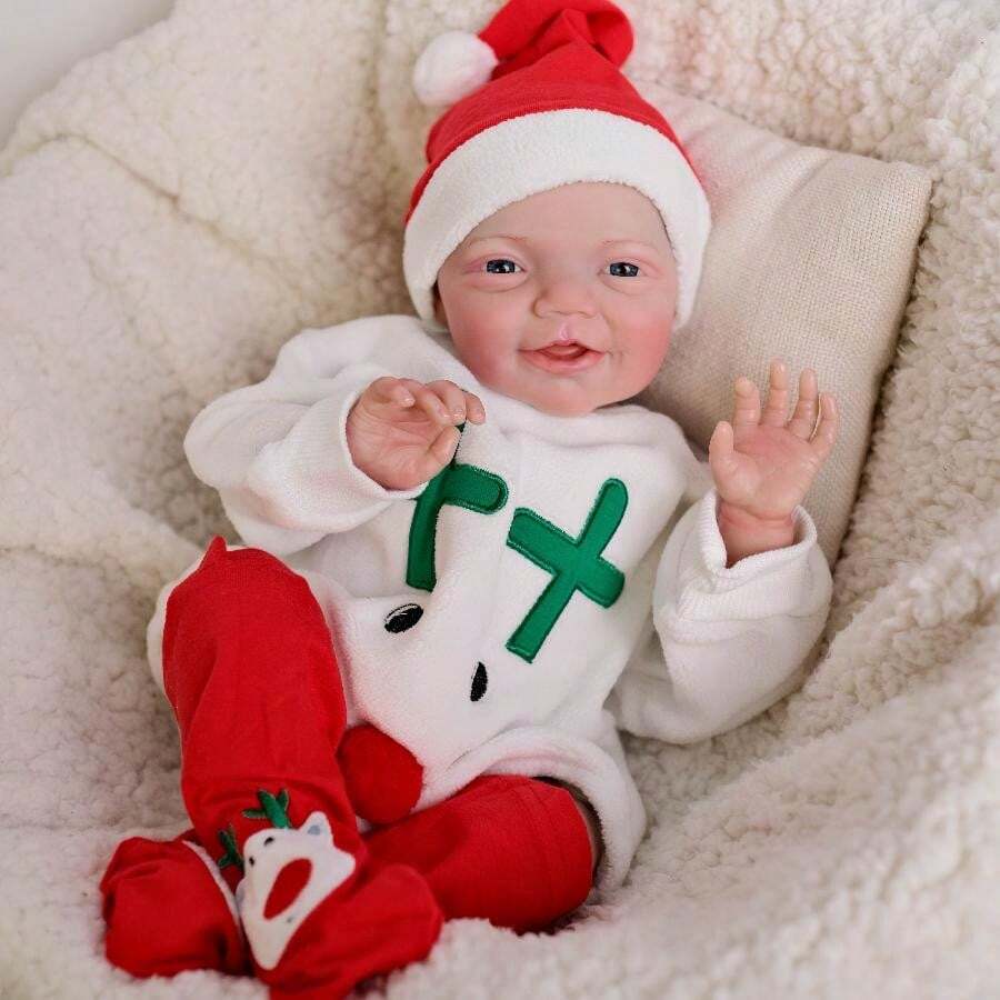 NPK 19inch Charlie Newborn Soft Body Baby Doll Already Painted Finished