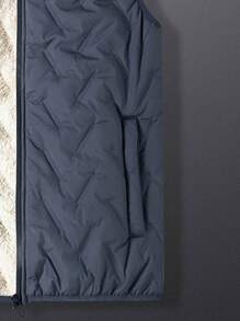 羊毛夹克 冬季新款 男士 户外夹克 羊羔绒 保暖内衬 - 灰色 - 查看 5