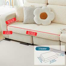 1 st Stretch Jacquard Sofahoes, Machinewasbaar, Anti-Kattenkrab, Meubelbeschermer Sofahoes, Moderne 3/4 Sofa + Chaise Lounge Kussenset Voor Slaapkamer, Kantoor, Woonkamer