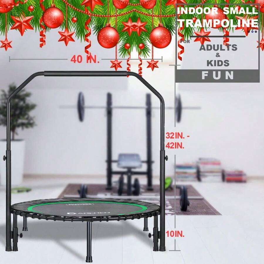 200 KG Rebounder Mini Trampoline For Adults, Indoor Small Rebounder