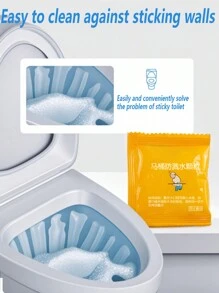 10/20 Gói Nước Chống Bắn Vào Bồn Cầu, Hạt Làm Sạch Bồn Cầu, Không Khí Trong Lành Cho Bồn Cầu Dùng Một Lần - Nhiều màu - Xem 7