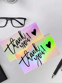 50pcs Laser Cut Thank You Cards, Gifts/Holidays/Wedding Invitations/Appreciation Cards, Gratitude Greeting Cards