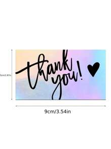50pcs Laser Cut Thank You Cards, Gifts/Holidays/Wedding Invitations/Appreciation Cards, Gratitude Greeting Cards