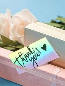 50pcs Laser Cut Thank You Cards, Gifts/Holidays/Wedding Invitations/Appreciation Cards, Gratitude Greeting Cards
