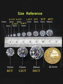 1Pair Four Claw Moissanite Stud Earrings Luxury Jewelry Gifts For Women S925 Sterling Silver Fine Ladies Jewelry Gift