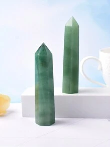 Torre di cristallo naturale verde avventurina di grandi dimensioni, obelisco in quarzo, minerali, strumento di healing Reiki, bacchetta, decorazione per la casa - Pilastro di giada avventurina - Visualizzare 6