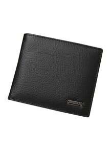 真皮男士钱包，高端产品，男士短款黑色钱包，Portville 紧凑型现金钱包，适合白领、大学生、上班族、商务人士、通勤族，是周年纪念日、情侣、生日、情人节等场合的理想礼物。男士钱包，紧凑型钱包，真皮男士钱包。 - 黑色 - 查看 11