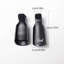 10pcs/Set Professional Nail Polish Remover, Easy For Artistic Manicure - Black - View 6