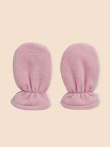 1 双新生儿 0-18 个月婴儿保暖内衬保暖手套，可爱毛茸茸日常使用防刮手套 - 1Pair - 查看 6